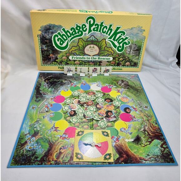 Cabbage Patch Kids 1984 Friends to the Rescue Board Game Complete Ages 4 to 8 - Picture 1 of 14